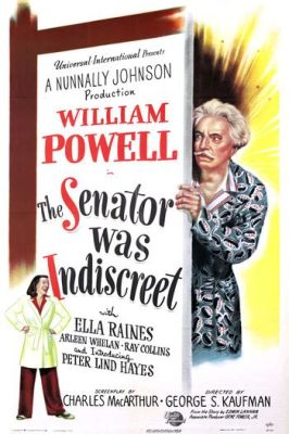 The Senator Was Indiscreet! A Classic Political Thriller Starring the Charismatic Powerhouse, Pat O'Brien!